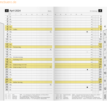 4003273781009 - 10 x Ersatzkalendarium M-planer 87x153cm 1 Monat 2 Seiten mit R
