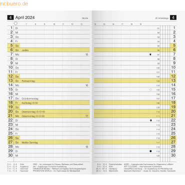 4003273781023 - 10 x Ersatzkalendarium M-planer 87x153cm 1 Monat 2 Seiten 2024