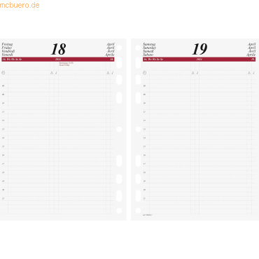 4003273781269 - Tageskalendarium 2024 1 Tag Seite 1 Seite Wochenplanung vor jede