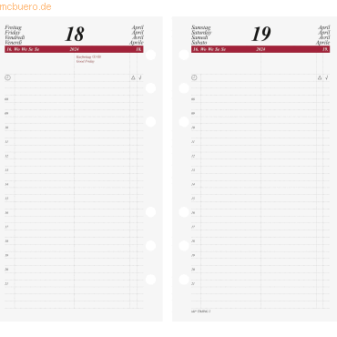 4003273781283 - Tageskalendarium Timing 2 1 Tag Seite 93x172cm 2024