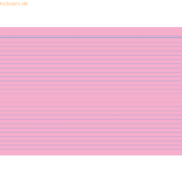 RNK Karteikarten A7 liniert rosa VE=100 Stück