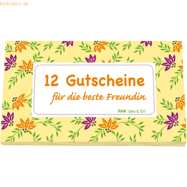 4002871287234 - 6 x Gutscheinheft Idee & Stil -12 Gutscheine für die beste Freundi