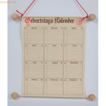 4002871288606 - Geburtstagskalender 2886 12 Monate   1 Seite 25x32cm Jahresunabhängig 4002871288606 RNK