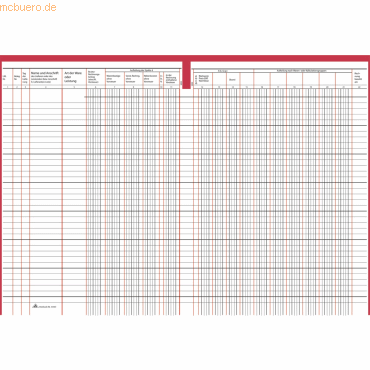 4002871300322 - Waren- und Rechnungseingangsbuch 30032 A4 30 Blatt   60 Seiten 4002871300322 RNK