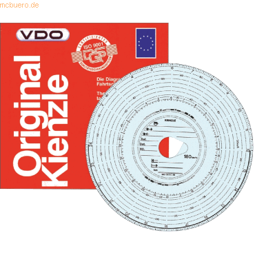 4028875000983 - Diagrammscheiben 3097 für EC Tachoscheibe 180 Km h Durchmesser 12cm 100 Stück