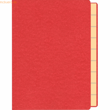 RNK Briefmarkenmappe A5 rot 10 Fächer