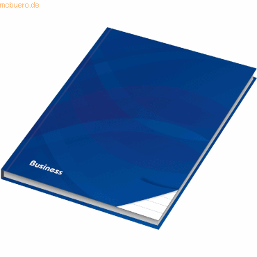 4002871465120 - Notizbuch Business 46512 blau A6 liniert 70g 96 Blatt 192 Seiten