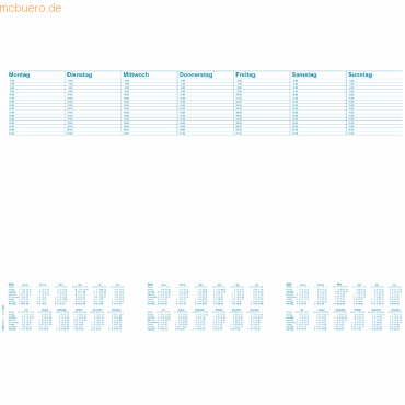 RNK Schreibunterlage Office Blanko/Kalendarium 480x330mm 30 Blatt