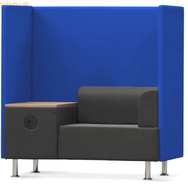 8427951318060 - Sitzsofa Soft Einzelsitz + Tisch blau grau