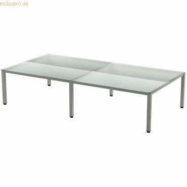 8427951993892 - Mehrfacharbeitstisch Executive BxTxH 320x163x73cm Gestell grau