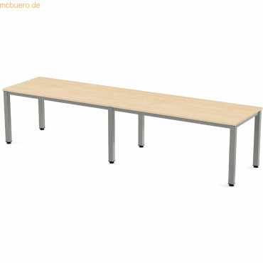 8427951992536 - Mehrfacharbeitstisch Executive BxTxH 320x80x73cm Gestell grau P 8427951992536 - Mehrfacharbeitstisch Executive BxTxH 320x80x73cm Gestell grau P