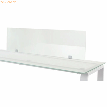 8427951291714 - Trennwand 40x136cm Glas (Einzeltisch Glasplatte)