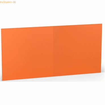 4014969292013 - 10 x Doppelkarte 157x157cm VE=5 Stück Orange