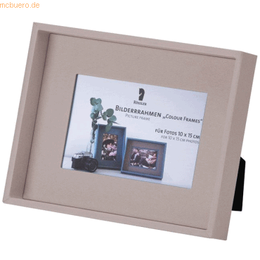 4014970372582 - 4 x Bilderrahmen Colour Frames Taupe für 10x15 cm