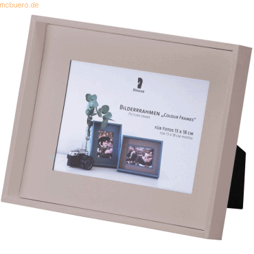 4014970372643 - 4 x Bilderrahmen Colour Frames Taupe für 13x18 cm