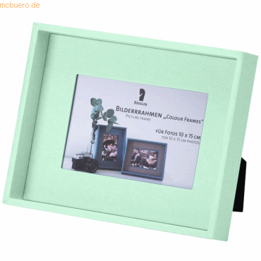 4014970372605 - 4 x Bilderrahmen Colour Frames Mint für 10x15 cm