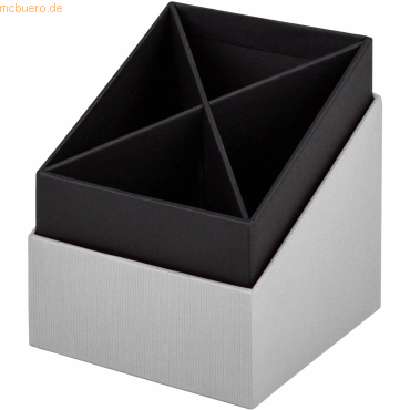 4014969640814 - 4 x Stifteköcher 86x86x100mm stone