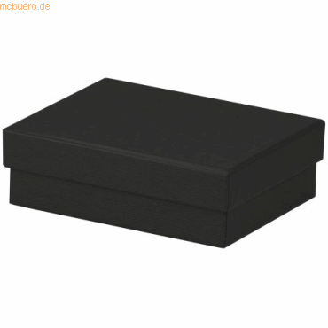 4014970384073 - 3 x Geschenkverpackung Boxline 96x128x40mm Schwarz