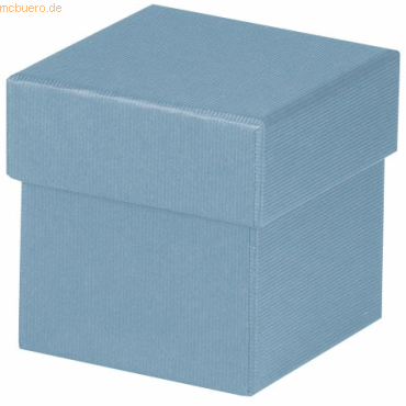 4014970384448 - 4 x Geschenkverpackung Boxline 65x65x65mm Denim