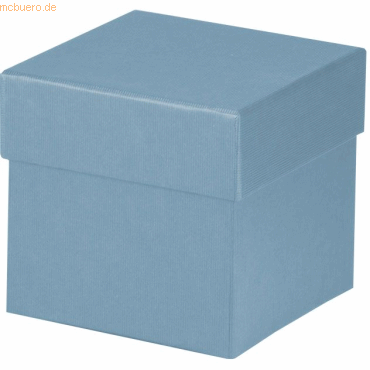 4014970384523 - 4 x Geschenkverpackung Boxline 105x105x105mm Denim