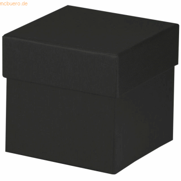 4014970384585 - 4 x Geschenkverpackung Boxline 105x105x105mm Schwarz