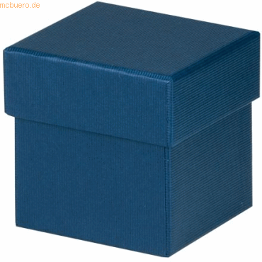 4014970384516 - 4 x Geschenkverpackung Boxline 65x65x65mm Navy