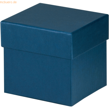 4014970384592 - 4 x Geschenkverpackung Boxline 105x105x105mm Navy