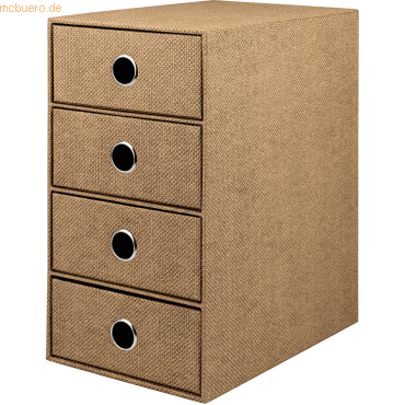 4014970375781 - 2 x Schubladenbox Hazelnut 4 Schübe (BxHxT) 175x32x25cm