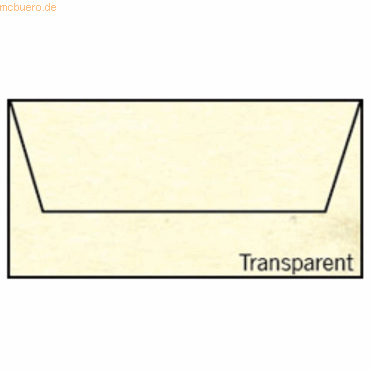 4014969226841 - 50 x Briefumschlag Fine Paper DL Nassklebung Transparent Marm