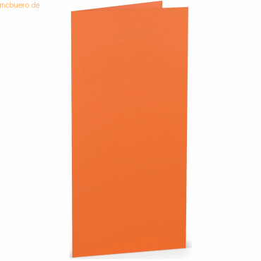 4014969150429 - 50 x Doppelkarte DL hoch Orange