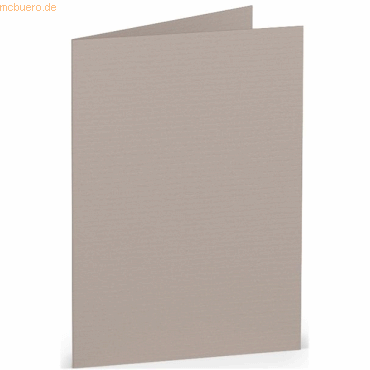 4014969660188 - 50 x Doppelkarte A7 hoch Taupe