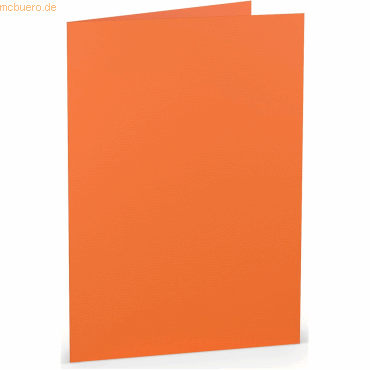 4014969150665 - 50 x Doppelkarte A5 hoch Orange