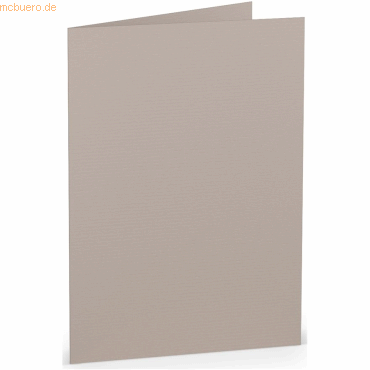 4014969660249 - 50 x Doppelkarte B6 hoch Taupe