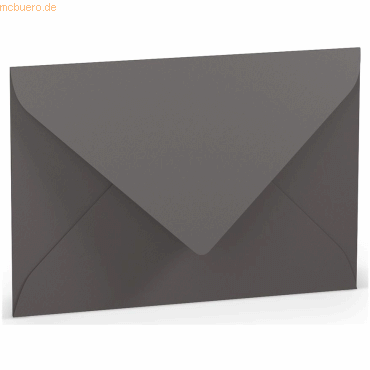 4014969585801 - 50 x Briefumschlag B6 Nassklebung Seidenfutter Schiefer