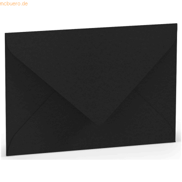 4014969227633 - 50 x Briefumschlag B6 Nassklebung Seidenfutter Schwarz