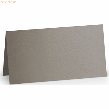 4014969713587 - 100 x Tischkarte 10x10cm taupe metallic