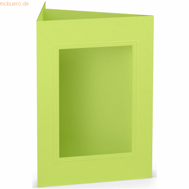 4014969306437 - 25 x Passepartoutkarte B6 eckig Maigrün