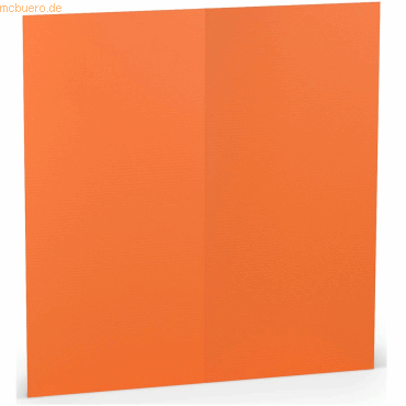 4014969240274 - 100 x Doppelkarte DL hoch Orange