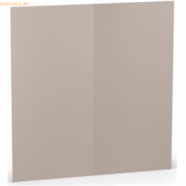 4014969660386 - 100 x Doppelkarte DL hoch Taupe