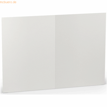 4014969349632 - 100 x Doppelkarte B6 hoch Eisgrau