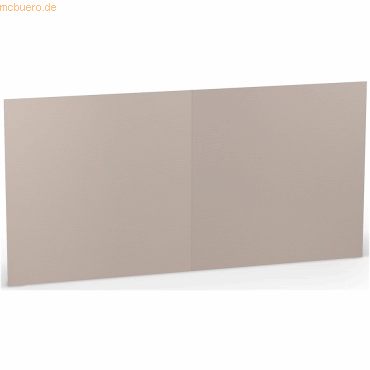 4014969660447 - 25 x Doppelkarte 157x157cm Taupe