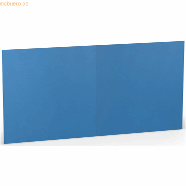 4014969344781 - 25 x Doppelkarte 157x157cm Stahlblau