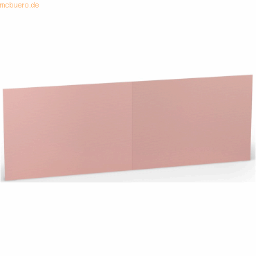 4014970099663 - 50 x Doppelkarte B6 quer 240g qm Rose
