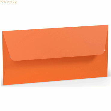 4014969648360 - 50 x Briefumschlag Haftklebung DL Seidenfutter Orange