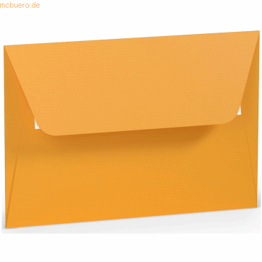 4014969648827 - 50 x Briefumschlag Haftklebung C6 Seidenfutter Ocker