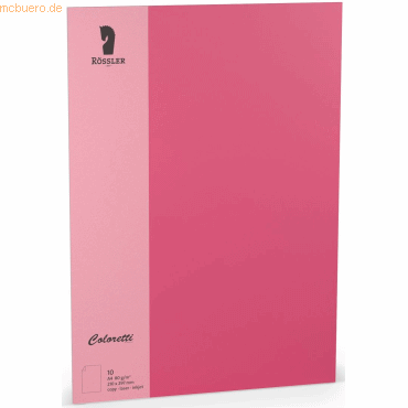 4014969571385 - 10 x Briefpapier Coloretti A4 80g qm VE=10 Blatt Pink