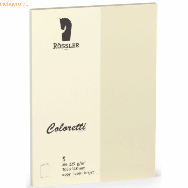 4014969497562 - Briefkarte 220706512 A5 210mm x 148mm (BxH) 220g creme 4014969497562 5 Stück