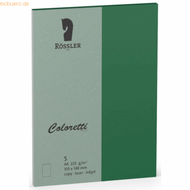 4014969572085 - Briefkarte 220706571 A5 210mm x 148mm (BxH) 220g forest 4014969572085 5 Stück