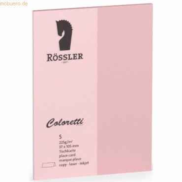 4014969605844 - 10 x Tischkarte Coloretti A7 VE=5 Stück rosa