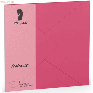 4014969606094 - 10 x Briefumschläge Coloretti VE=5 Stück 164x164cm Pink